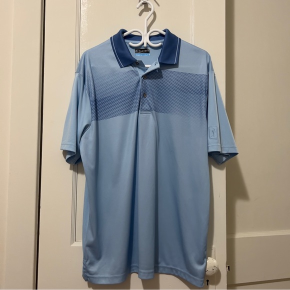 NWOT Official PGA Tour Blue Golf Shirt - Picture 1 of 6